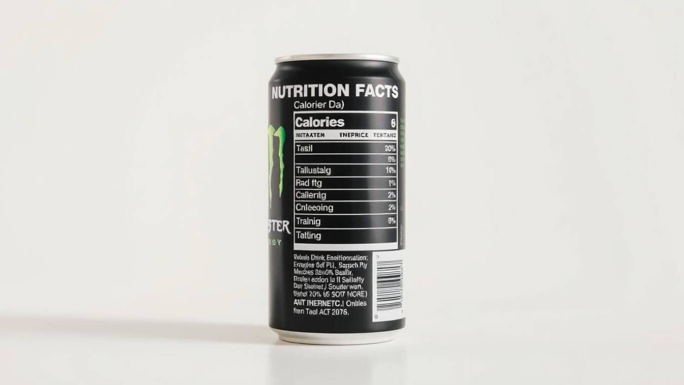 Monster Energy Drink Nutrition Label